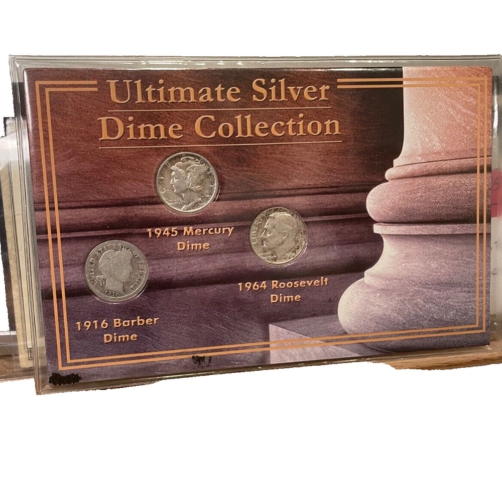 Ultimate Silver Dime Collection Barber, Mercury, And Roosevelt Dime .900 Silver